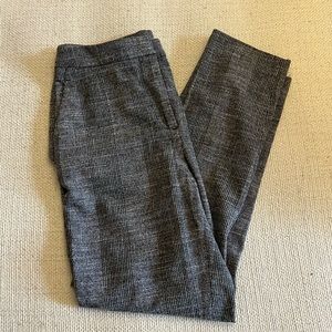 Grey plaid pants straight from H&M regular cut